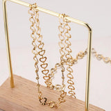 Gold-Plate Heart Link Chain DIY Jewelry Making