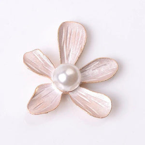 10 PCS Metal Alloy Coated Oil Flowers DIY Jewelry Making