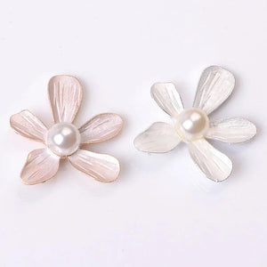 10 PCS Metal Alloy Coated Oil Flowers DIY Jewelry Making