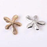 10 PCS Metal Alloy Coated Oil Flowers DIY Jewelry Making