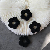 30 PCS 20mm Acrylic Flocking Flowers DIY Jewelry Making