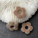 30 PCS 20mm Acrylic Flocking Flowers DIY Jewelry Making