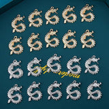 10Pcs Dragon Pendant Charms With Rhinestone For DIY Jewelry Making