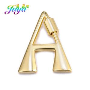 DIY Pendant Jewelry Making Accessories Supplies 26 Alphabet Letters Fastener