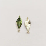 10 PCS Enamel Leaves Flowers Charms for DIY Jewelry Making