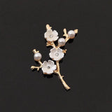 10 PCS Metal Alloy KC Shell Pearl Flowers DIY Jewelry Making Material