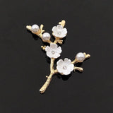 10 PCS Metal Alloy KC Shell Pearl Flowers DIY Jewelry Making Material
