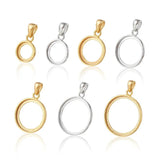 S925 Silver Necklace Pendant Holder for Wax Inlay DIY