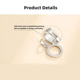 S925 Silver Necklace Pendant Holder for Wax Inlay DIY