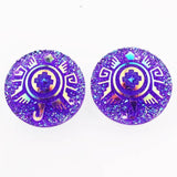 Taidian Aboriginal Resin Round Rhinestones for Jewelry Maker 25mm 10pcs/20pcs