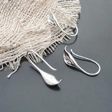 10PCS 25*11MM 24K Plated Brass Calla Earring Hook Jewelry Findings
