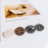 Resin Plastic Round Pendant Eardrop Necklace Earring Charms 20pcs