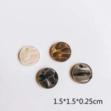 Resin Plastic Round Pendant Eardrop Necklace Earring Charms 20pcs