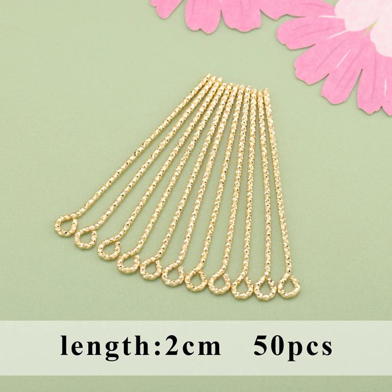 18K Plated Needle Jewelry DIY Accessories 50pcs/lot
