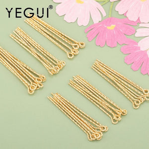 18K Plated Needle Jewelry DIY Accessories 50pcs/lot