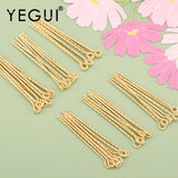 18K Plated Needle Jewelry DIY Accessories 50pcs/lot
