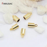 4MM Tassel Leather Cord End Crimp Caps Beads for DIY Jewelry Making