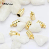 4MM Tassel Leather Cord End Crimp Caps Beads for DIY Jewelry Making