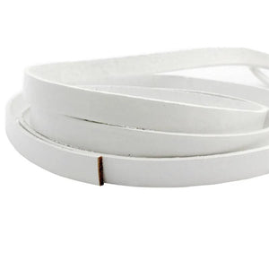 1 Yard 10mmx2mm Coated Cow Hide Leather Strip