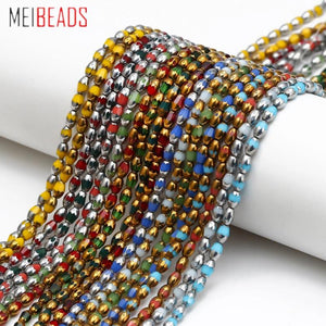 5x8mm Glass Beads for Jewelry Making DIY Bracelet Necklace Spacer Loose Beads