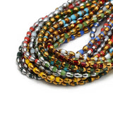 5x8mm Glass Beads for Jewelry Making DIY Bracelet Necklace Spacer Loose Beads
