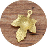 100pcs 12x15mm Brass Leaf Base Filigree Leaf Charms Pendant Setting