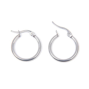 10PCS Stainless Steel Earrings Loop Earrings Hoop Open Earring Hook Base