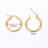 10PCS Stainless Steel Earrings Loop Earrings Hoop Open Earring Hook Base