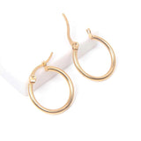10PCS Stainless Steel Earrings Loop Earrings Hoop Open Earring Hook Base