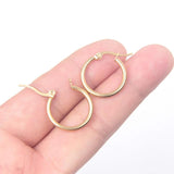 10PCS Stainless Steel Earrings Loop Earrings Hoop Open Earring Hook Base