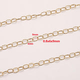 Gold-Plate Stainless Steel Chain for Jewelry Making