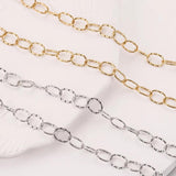 Gold-Plate Stainless Steel Chain for Jewelry Making
