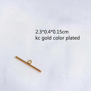 KC Plated Earring Accessories Metal Charms Pendant Eardrop Components Necklace