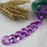 26mm Transparent Acrylic Chain Beads Assembled Chain Link for Jewelry Making