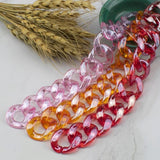 26mm Transparent Acrylic Chain Beads Assembled Chain Link for Jewelry Making