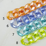 26mm Transparent Acrylic Chain Beads Assembled Chain Link for Jewelry Making