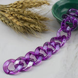 26mm Transparent Acrylic Chain Beads Assembled Chain Link for Jewelry Making