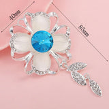 2Pc Crystal Rhinestone Brooch DIY Wedding Invitation Card Decoration