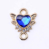 10pcs Angel Wing Charm Link Love Pendant Necklace for Women