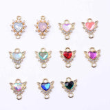 10pcs Angel Wing Charm Link Love Pendant Necklace for Women