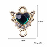 10pcs Angel Wing Charm Link Love Pendant Necklace for Women