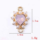10pcs Angel Wing Charm Link Love Pendant Necklace for Women