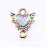 10pcs Angel Wing Charm Link Love Pendant Necklace for Women