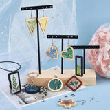 12PCS DIY Earring Necklace Wooden Frame Pendant Geometric Animal Flower Shape