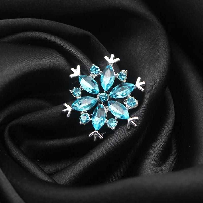 10Pcs Snowflake Rhinestone Flat Button Sewing DIY Clothing