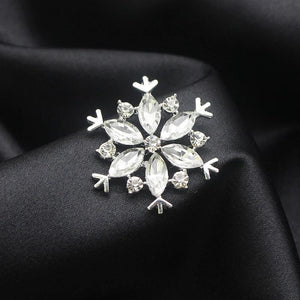 10Pcs Snowflake Rhinestone Flat Button Sewing DIY Clothing