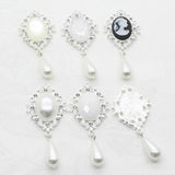 5Pcs 55 x 25MM Alloy Pendant Pearl Jewelry Accessories