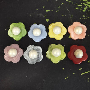 10 PCS 27mm Acrylic Flower Jewelry Making DIY Materials