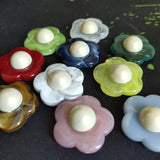 10 PCS 27mm Acrylic Flower Jewelry Making DIY Materials