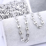 2meters Stainless Steel Pig Nose Chains for DIY Necklace Chain